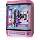 Thermaltake The Tower 600 boîtier midi tower rose fuchsia | 4x USB-A | 1x USB-C | Verre Trempé