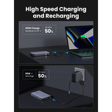 UGREEN 25188 banque d'alimentation électrique 20000 mAh Gris, Powerbank Gris, 20000 mAh, Power Delivery 3.0, Gris