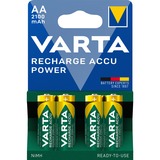 Varta -56706B Piles domestiques, Batterie Batterie rechargeable, AA, Hybrides nickel-métal (NiMH), 1,2 V, 4 pièce(s), 2100 mAh