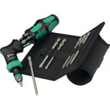 Wera Kraftform Kompakt Pistol RA-R 2, Set d'embouts de vissage Noir/Vert