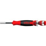 Wiha Tournevis avec magasin de bits LiftUp 25, 1/4" Noir/Rouge