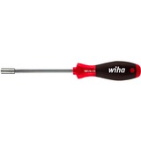 Wiha Tournevis avec porte-embout SoftFinish magnétique Noir/Rouge, 1/4"