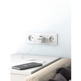 goobay Chargeur rapide Nano USB-C PD GaN 45 W Blanc, 1x USB-C