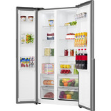 gorenje NRS917E41X frigo américain 544 L E, Side-by-side Acier inoxydable, Américain, Verre, 544 L, SN-N, C, 39 dB