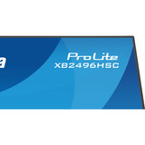 iiyama ProLite XB2496HSC-B1 24" Moniteur Noir (Mat), 1x HDMI, 2x USB-C, 1x USB-A, 144 Hz, 60,5 cm (23.8"), 1920 x 1080 pixels, Full HD, LED, 3 ms, Noir