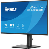 iiyama ProLite XB2496HSC-B1 24" Moniteur Noir (Mat), 1x HDMI, 2x USB-C, 1x USB-A, 144 Hz, 60,5 cm (23.8"), 1920 x 1080 pixels, Full HD, LED, 3 ms, Noir