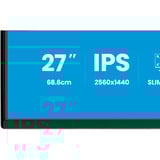 iiyama ProLite XB2792QSU-B1 écran plat de PC 68,6 cm (27") 2560 x 1440 pixels Quad HD LED Noir Moniteur  Noir (Mat), 68,6 cm (27"), 2560 x 1440 pixels, Quad HD, LED, 3 ms, Noir