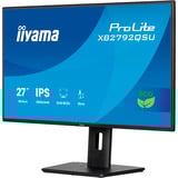 iiyama ProLite XB2792QSU-B1 écran plat de PC 68,6 cm (27") 2560 x 1440 pixels Quad HD LED Noir Moniteur  Noir (Mat), 68,6 cm (27"), 2560 x 1440 pixels, Quad HD, LED, 3 ms, Noir