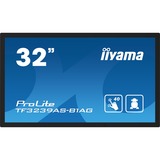 iiyama TF3239AS-B1AG Écran d'affichage dynamique Écran plat de signalisation numérique 80 cm (31.5") LED 500 cd/m² Full HD Noir Écran tactile Intégré dans le processeur Android 24/7, Affichage public Noir (Mat), Écran plat de signalisation numérique, 80 cm (31.5"), LED, 1920 x 1080 pixels, 24/7