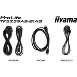 iiyama TF3239AS-B1AG Écran d'affichage dynamique Écran plat de signalisation numérique 80 cm (31.5") LED 500 cd/m² Full HD Noir Écran tactile Intégré dans le processeur Android 24/7, Affichage public Noir (Mat), Écran plat de signalisation numérique, 80 cm (31.5"), LED, 1920 x 1080 pixels, 24/7