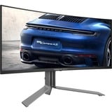 AOC Porsche PD34 écran plat de PC 86,4 cm (34") 3440 x 1440 pixels Wide Quad HD QD-OLED Noir Moniteur UltraWide gaming incurvé  Noir (Mat)/Argent, 86,4 cm (34"), 3440 x 1440 pixels, Wide Quad HD, QD-OLED, 0,03 ms, Noir