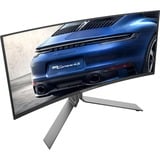AOC Porsche PD34 écran plat de PC 86,4 cm (34") 3440 x 1440 pixels Wide Quad HD QD-OLED Noir Moniteur UltraWide gaming incurvé  Noir (Mat)/Argent, 86,4 cm (34"), 3440 x 1440 pixels, Wide Quad HD, QD-OLED, 0,03 ms, Noir