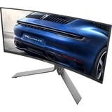AOC Porsche PD34 écran plat de PC 86,4 cm (34") 3440 x 1440 pixels Wide Quad HD QD-OLED Noir Moniteur UltraWide gaming incurvé  Noir (Mat)/Argent, 86,4 cm (34"), 3440 x 1440 pixels, Wide Quad HD, QD-OLED, 0,03 ms, Noir