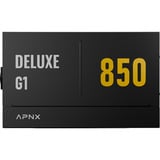 APNX DELUXE G1 850 alimentation 850 watt Noir, 1x 12V-2x6, 2x PCIe