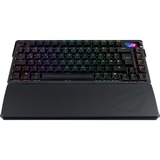 ASUS ROG Azoth Extreme clavier Gaming USB + RF Wireless + Bluetooth QWERTZ Noir Noir, Layout DE, ROG NX Snow, Avec fil &sans fil, USB + RF Wireless + Bluetooth, Clavier mécanique, QWERTZ, LED RGB, Noir