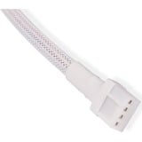 Alphacool Câble de rallonge 4 broches à 4 broches, 15 cm, Câble d'extension Blanc