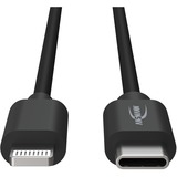 Ansmann Câble adaptateur USB 2.0, connecteur USB-C > connecteur Lightning Noir