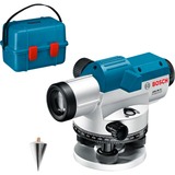 Bosch GOL 26 G + GR 500 + BT 160 Niveau de ligne 100 m, Appareil de nivellement Bleu, 100 m, 1,6 mm/m, 360°, horizontale, Niveau de ligne, Noir, Bleu, Argent
