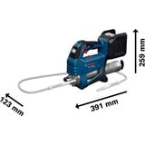 Bosch Presse à graisse sans fil GFP 18V-10 Professional solo, 18Volt, Pistolet graisseur Bleu/Noir