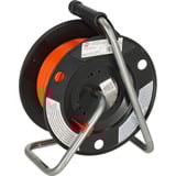 Brennenstuhl Enrouleur de câble de jardin Garant G Bretec IP44, 1 prise, Tambour à câble Noir/Orange