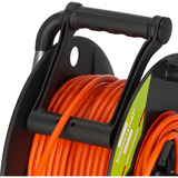 Brennenstuhl Enrouleur de câble de jardin Garant G Bretec IP44, 1 prise, Tambour à câble Noir/Orange