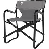 Coleman Steel Deck Chair, Chaise Gris/Noir
