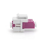 Digitus Accoupleur LWL, duplex, LC > prise LC, multimode OM4, Raccord Violet
