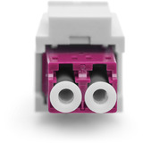 Digitus Accoupleur LWL, duplex, LC > prise LC, multimode OM4, Raccord Violet
