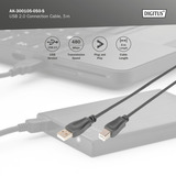Digitus Câble de connexion USB 2.0 USB-A (mâle) > USB-B (mâle) Noir
