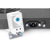 Digitus Unité de ventilation de toit pour installation variable de 483 mm (19 po) module de ventilation Noir, Panneau vierge ventilé, Noir, 4 ventilateur(s), 552 m³/h, 1,8 m, Ouvert