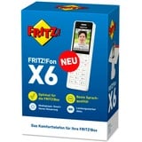 FRITZ! FRITZ!Fon X6, téléphone analogique Blanc, Fon X6, Téléphone DECT, Combiné sans fil, 300 entrées, Identification de l'appelant, Blanc