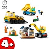 LEGO City - Les camions de chantier et la grue à boule de démolition, Jouets de construction 60391