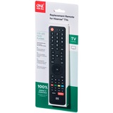 One for all URC 1916 télécommande TV Appuyez sur les boutons, Commande à distance Noir, TV, Appuyez sur les boutons, Noir