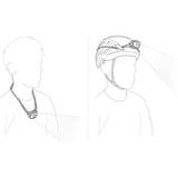 Petzl SWIFT LT, Lumière LED Noir/Orange