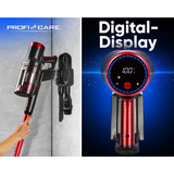 ProfiCare Aspirateur sans fil PC-BS 3136 A, Aspirateur balais Anthracite/Rouge