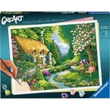 Ravensburger CreArt - Maison de campagne au bord de la rivière, Peinture 