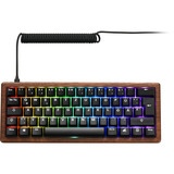 Sharkoon SKILLER SGK50 S4 Gen2 Wood PBT RGB clavier gaming mécanique Bois, Layout US (QWERTY), Gateron G Pro 3.0 Yellow, 60%