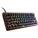 Sharkoon SKILLER SGK50 S4 Gen2 Wood PBT, clavier gaming Bois/Noir, Layout États-Unis, Gateron G Pro 3.0 Yellow
