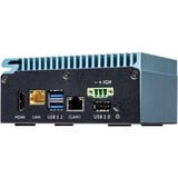 Shuttle Edge PC SPCEL02 , Intel Celeron J6412, 1x HDMI, 2x 2.5G LAN, 1x COM, DIO (4x in, 4x out), 3x USB, 2x M.2, 12-24V, fonctionnement permanent 24/7, montage VESA & DIN-RAIL, Barebone Turquoise, Intel Celeron J6412, 1x HDMI, 2x 2.5G LAN, 1x COM, DIO (4x in, 4x out), 3x USB, 2x M.2, 12-24V, fonctionnement permanent 24/7, montage VESA & DIN-RAIL, 0,46L mini PC, Mini PC type barebone, Intel SoC, BGA 1493, DDR4-SDRAM, SATA