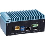 Shuttle Edge PC SPCEL02 , Intel Celeron J6412, 1x HDMI, 2x 2.5G LAN, 1x COM, DIO (4x in, 4x out), 3x USB, 2x M.2, 12-24V, fonctionnement permanent 24/7, montage VESA & DIN-RAIL, Barebone Turquoise, Intel Celeron J6412, 1x HDMI, 2x 2.5G LAN, 1x COM, DIO (4x in, 4x out), 3x USB, 2x M.2, 12-24V, fonctionnement permanent 24/7, montage VESA & DIN-RAIL, 0,46L mini PC, Mini PC type barebone, Intel SoC, BGA 1493, DDR4-SDRAM, SATA
