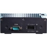 Shuttle Edge PC SPCEL02 , Intel Celeron J6412, 1x HDMI, 2x 2.5G LAN, 1x COM, DIO (4x in, 4x out), 3x USB, 2x M.2, 12-24V, fonctionnement permanent 24/7, montage VESA & DIN-RAIL, Barebone Turquoise, Intel Celeron J6412, 1x HDMI, 2x 2.5G LAN, 1x COM, DIO (4x in, 4x out), 3x USB, 2x M.2, 12-24V, fonctionnement permanent 24/7, montage VESA & DIN-RAIL, 0,46L mini PC, Mini PC type barebone, Intel SoC, BGA 1493, DDR4-SDRAM, SATA