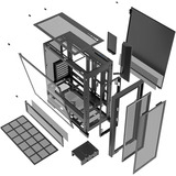 Silentware  boîtier midi tower Noir | 2x USB-A | 1x USB-C | RGB | Window