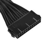 SilverStone 24pin -24pin, 0.3m 0,3 m, Câble d'extension Noir, 0.3m, 0,3 m, ATX (24-pin), ATX (24-pin), Mâle, Femelle, Noir, Détail Lite