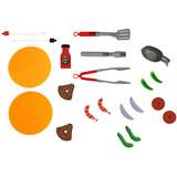 Theo Klein Grill Weber Genesis en bois (MDF), Cuisine Noir/gris