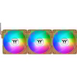 Thermaltake CT120 EX ARGB Sync PC Cooling Fan Gravel Sand ventilateurs de boîtier Brun clair, 3 pièces, 120 x 120 x 25 mm, PWM