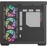 Thermaltake View 380 WS ARGB boîtier midi tower Noir/bois | 2x USB-A | 1x USB-C | RGB | Verre Trempé