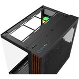 Thermaltake View 380 WS ARGB boîtier midi tower Noir/bois | 2x USB-A | 1x USB-C | RGB | Verre Trempé