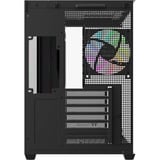 Thermaltake  boîtier midi tower Noir/bois | 2x USB-A | 1x USB-C | RGB | Window