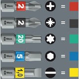 Wera Kraftform Kompakt Stubby 1, 19 pièces, Set d'embouts de vissage Noir/Vert
