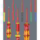Wera Kraftform Kompakt VDE 16 Torque extra slim 1 Tool Finder, Tournevis Rouge/Jaune, 16 pièces